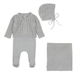 Bee & Dee Dainty Sweater Layette Set - London Fog