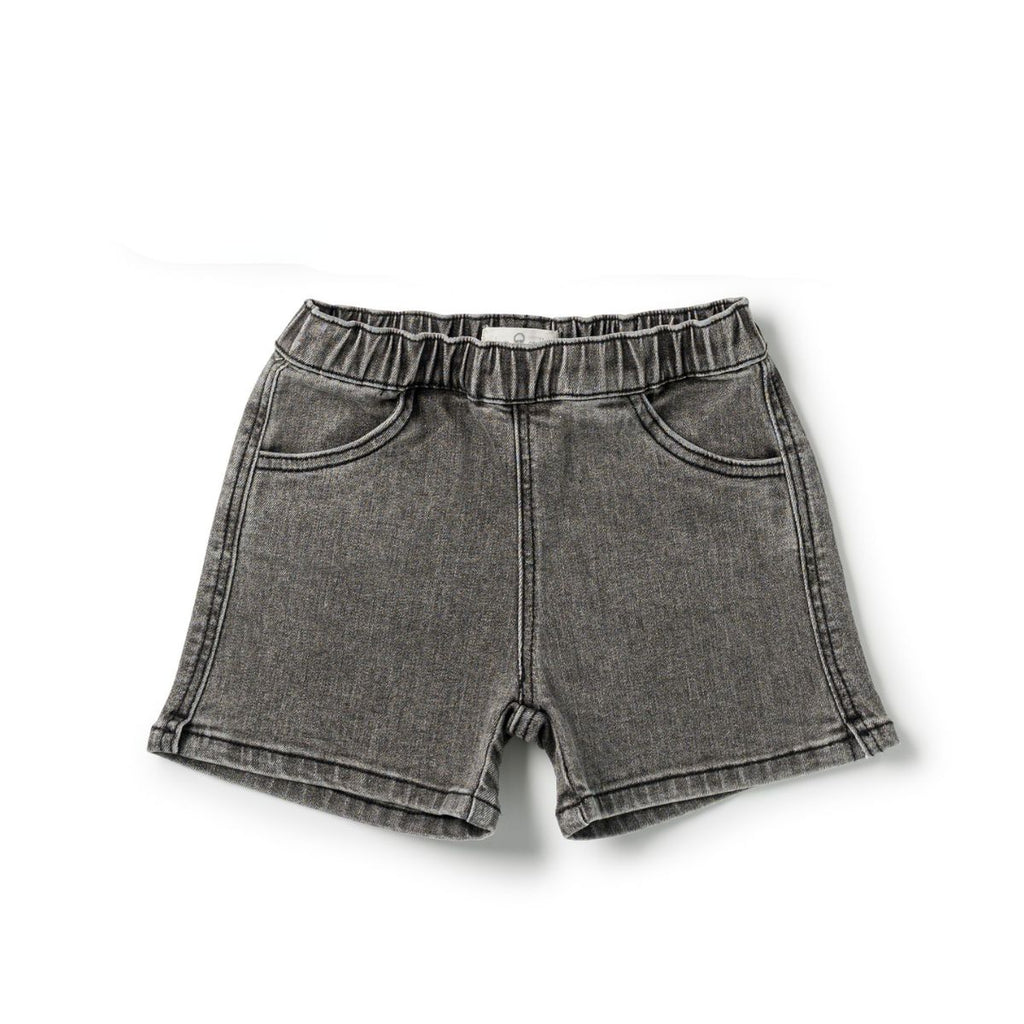 Birnham On The Sea Boys Shorts - Black Wash