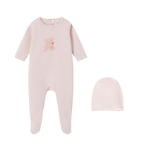 Load image into Gallery viewer, Oubon Girls Teddy Bear Footie And Hat