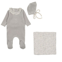 Load image into Gallery viewer, Bee &amp; Dee Whimsical Bloom Collar Layette Set - Fortress