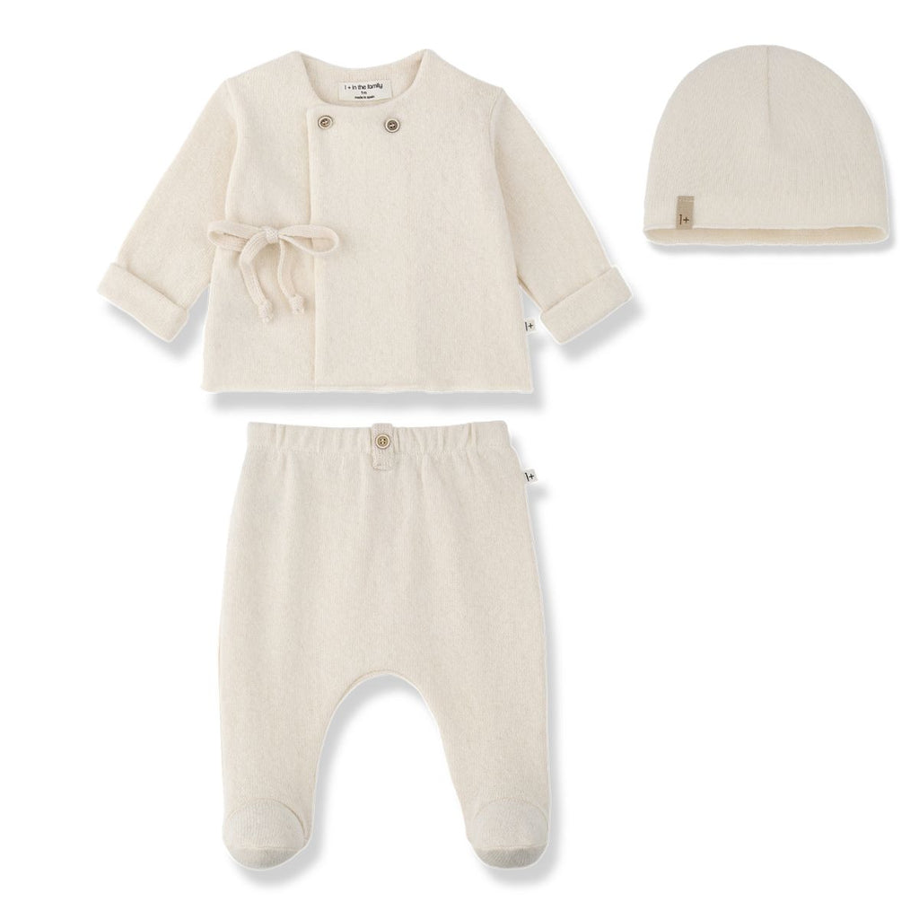 1+ In The Family Pessac Two Piece Set And Hat - Ecru