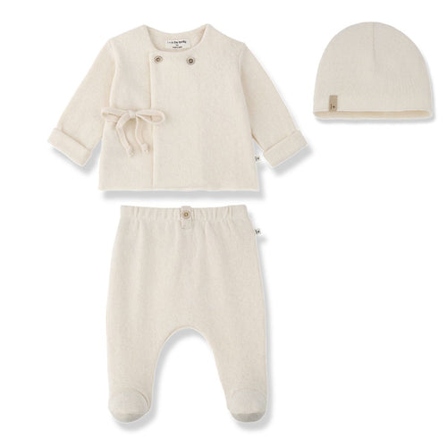 1+ In The Family Pessac Two Piece Set And Hat - Ecru