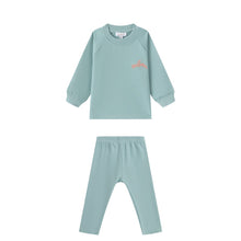 Load image into Gallery viewer, Oubon Embroidered Sweat Set - Teal