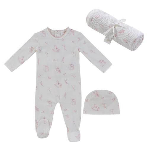 Kipp Baby Toile Layette Set - Pink