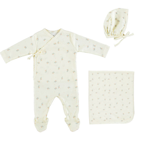 Bebe Organic Ayla Layette Set - Pink Branch