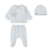 1+ In The Family Pessac Two Piece Set And Hat - Ciel
