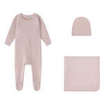 Oubon Pink Cotton Bud Print Layette Set