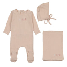 Load image into Gallery viewer, Bee &amp; Dee Rattles Pointelle Layette Set - Pastel Pink