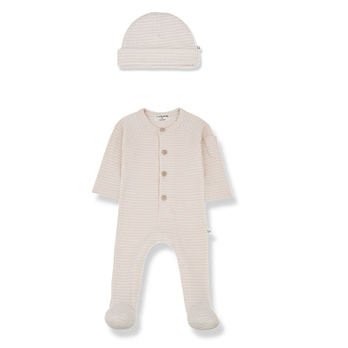 1+ in the Family Guim Footie & hat - Nude