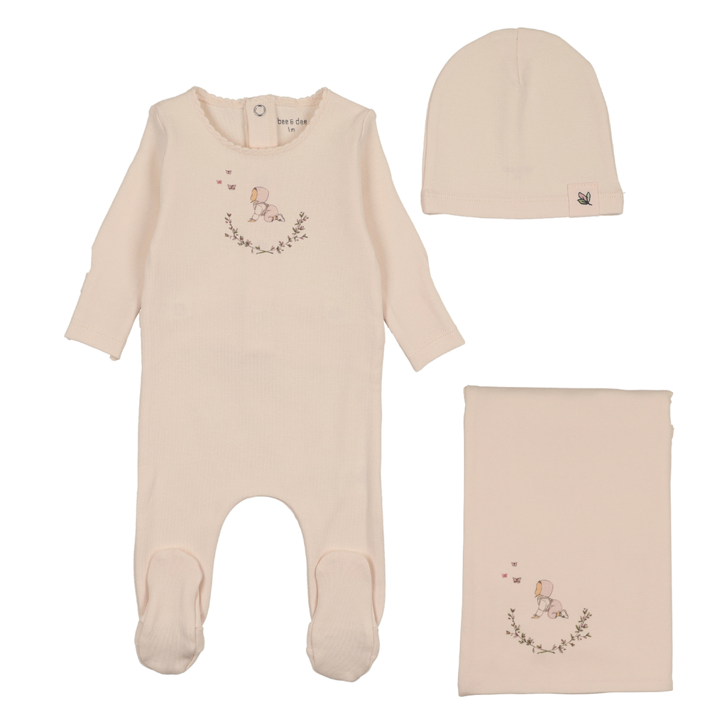 Bee & Dee Baby Image Layette Set - Champagne Pink
