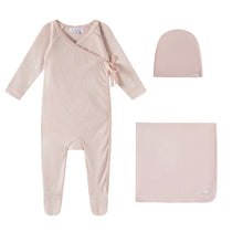 Load image into Gallery viewer, Oubon Pink All Over Dot Print Layette Set