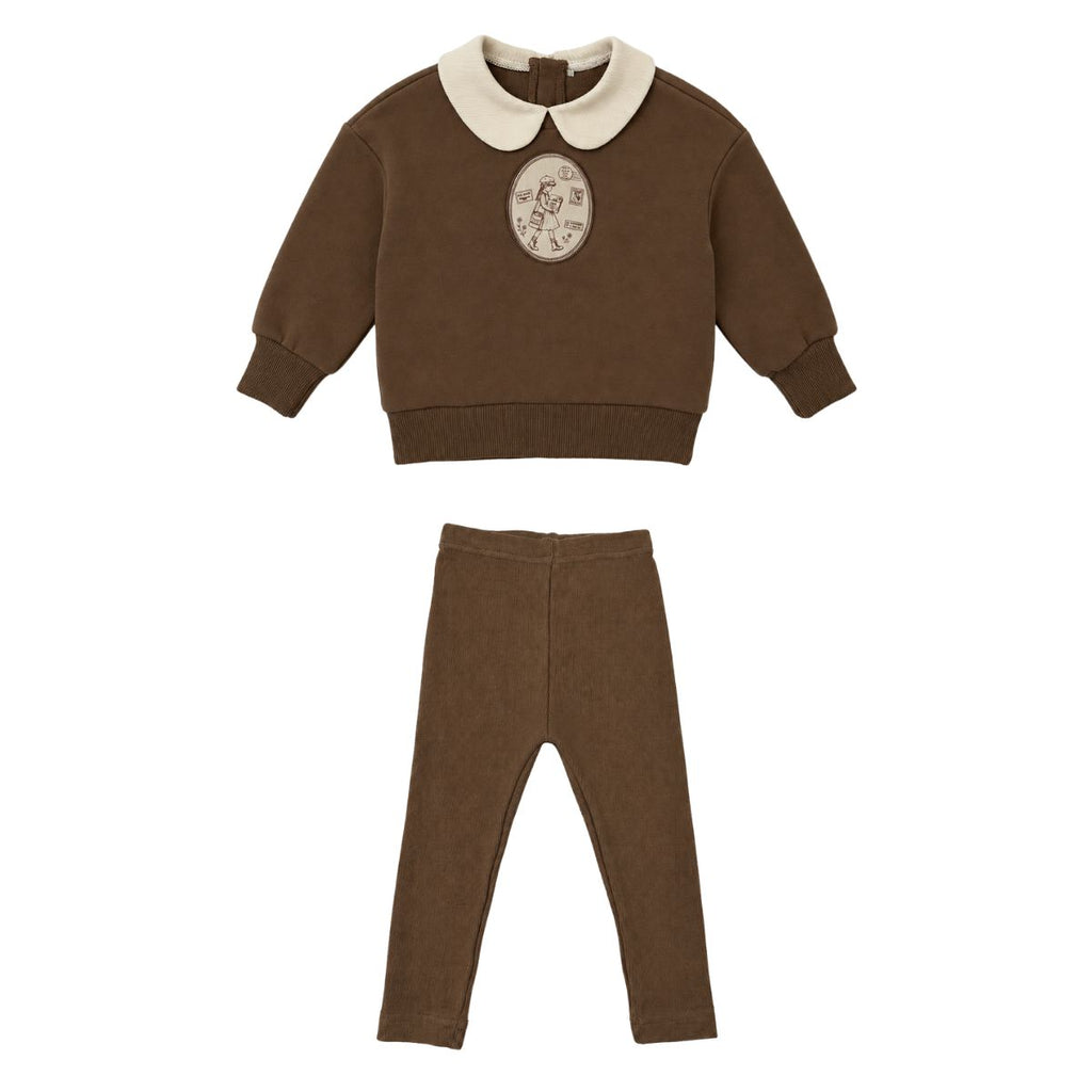 Madeline Girls Patch Sweatshirt Set
