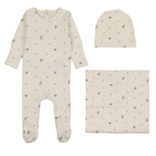 Load image into Gallery viewer, Lilette Rosebud Layette Set - Cream/Blue