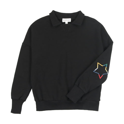 Bopop Star Collection Collared Sweatshirt