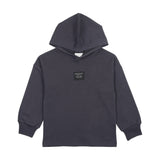 Bopop Canvas Patch Collection Hooded Sweatshirt - Navy