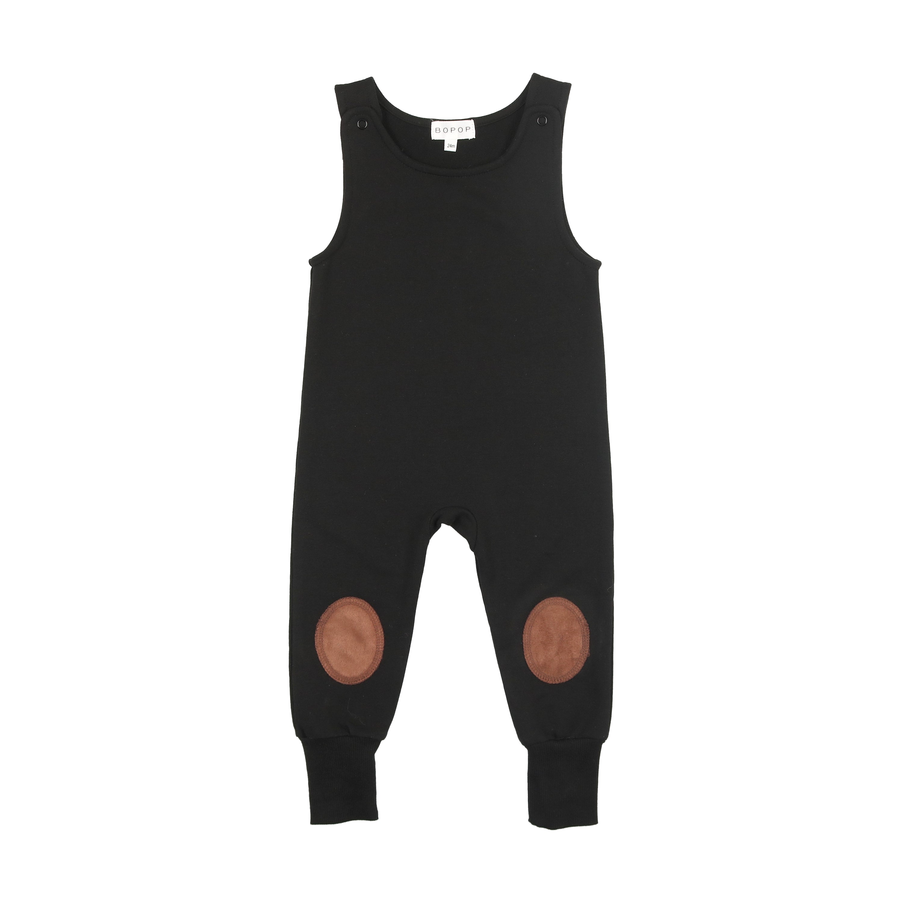 Bopop Suede Patch Collection Overalls – Moonlight