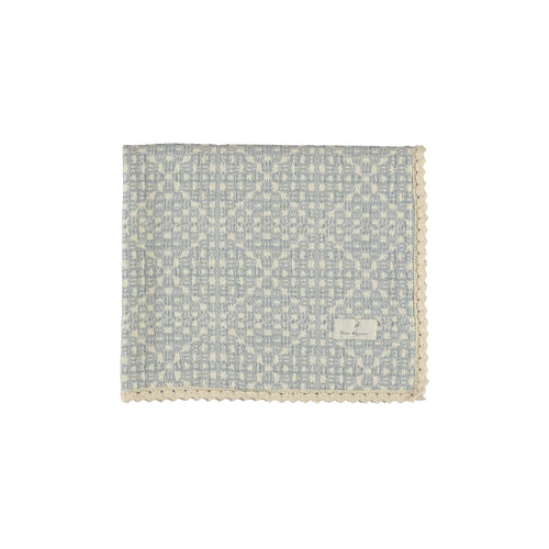 Bebe Organic Crochet Blanket - Sky Blue