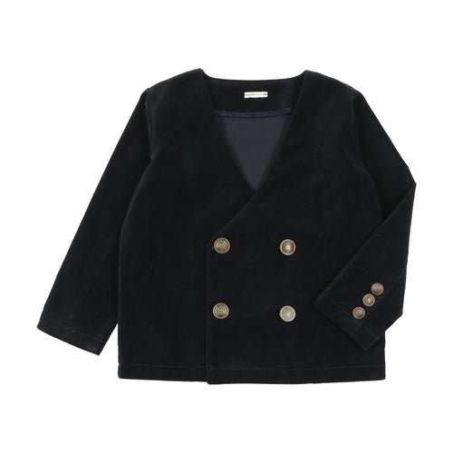 Lil Legs Velvet Blazer - Black