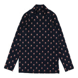 Lil Legs Vintage Floral Mockneck - Navy