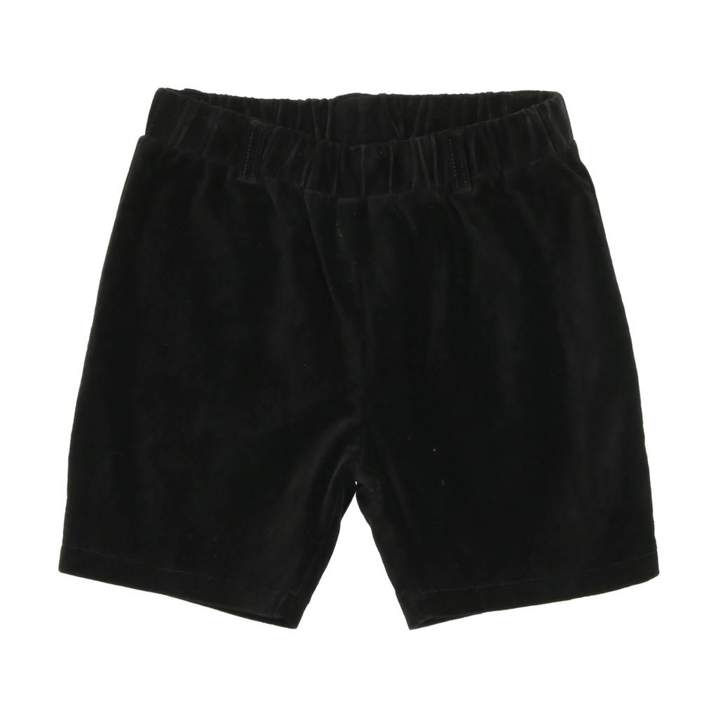Lil Legs Velvet Shorts - Black