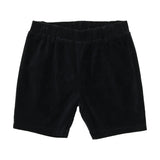 Lil Legs Velvet Shorts - Navy