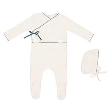Load image into Gallery viewer, Mini Label Boys Classic Velour Kimono Footie And Hat