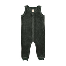Load image into Gallery viewer, Lil legs Velour Overalls -Green