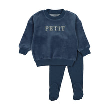 Load image into Gallery viewer, Bee &amp; Dee Velour Petite Two Piece Set - Marina OPEN FEET
