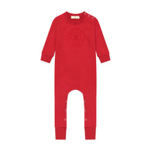 Load image into Gallery viewer, Retro Velour Stamped Baby Romper - Scarlett