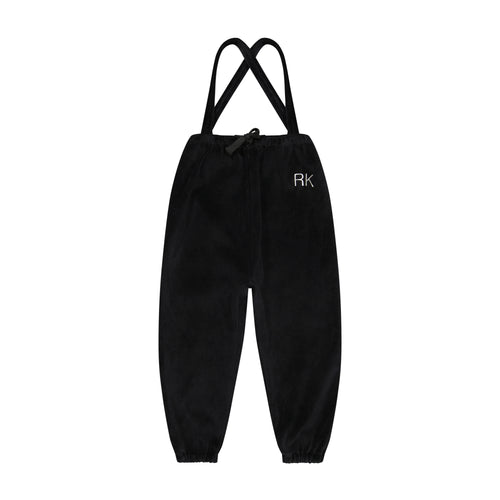 Retro Kids Vince boys Velvet Overall Pants - Black