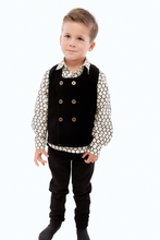 Load image into Gallery viewer, Retro Kid Vince Boys Printed Shirt - Cream