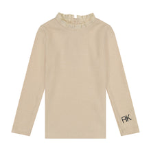 Load image into Gallery viewer, Retro Kid Vivienne Ruffle Neck Knit Sweater - Oat/Cream