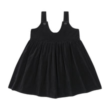 Load image into Gallery viewer, Retro Kid Vivienne Girls Velvet Dress - Black