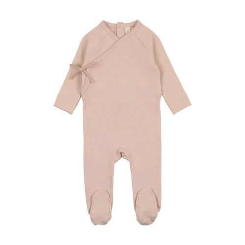 Lilette Wrapover Footie - Pale Pink