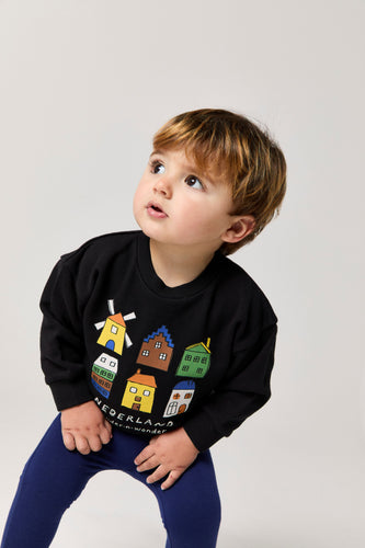 Wander & Wonder Baby Nederland Sweatshirt - Black N Land