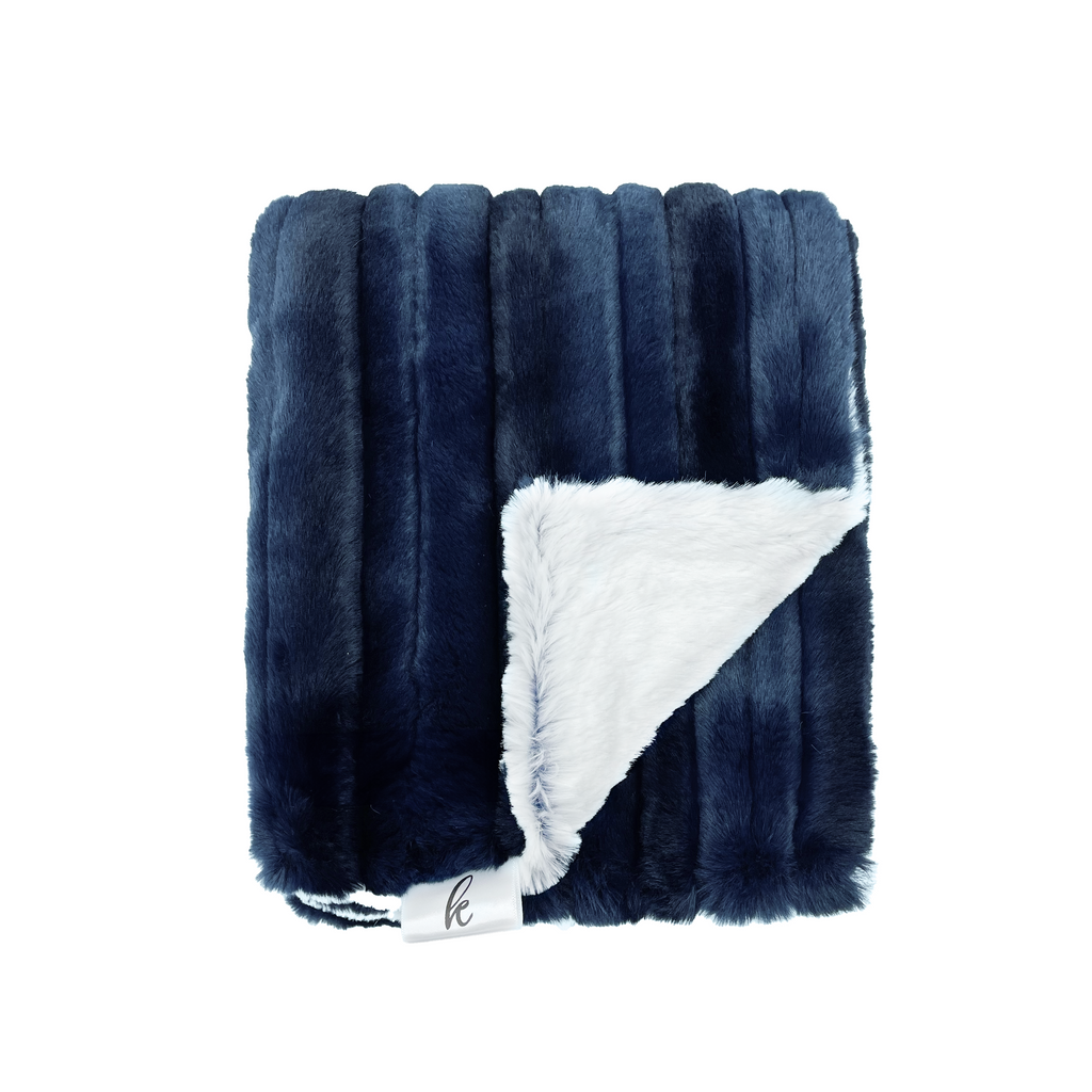 Kidu Wave Navy Blanket