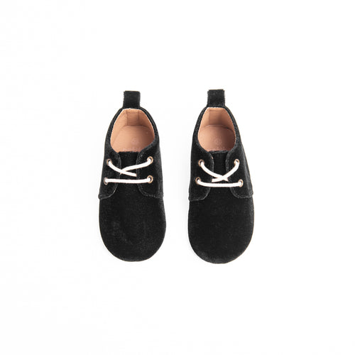 Camille Shoes Waverly Black Velvet *HARD & SOFT SOLE*