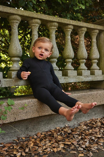 Parni Ribbed Suspenders Set-Black