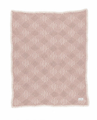 Bebe Organic Plaid Blanket - Pink Plaid Patchwork