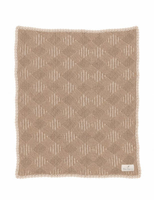 Bebe Organic Plaid Blanket - Taupe Plaid Patchwork