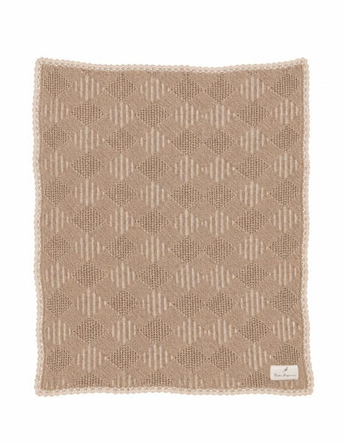 Bebe Organic Plaid Blanket - Taupe Plaid Patchwork