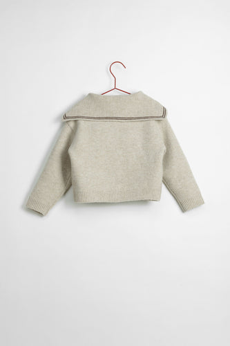 Please Mom Wheat Sailor Cardigan