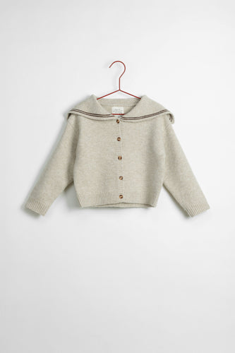 Please Mom Wheat Sailor Cardigan