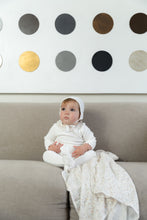 Load image into Gallery viewer, Bee &amp; Dee Whimsical Bloom Collar Layette Set - Chalk White Girls