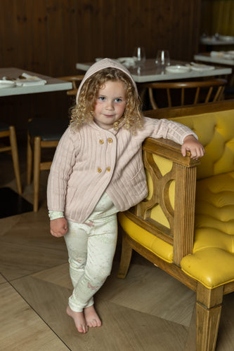 Bee & Dee Bloom Jacket And Bonnet - Dusty Pink