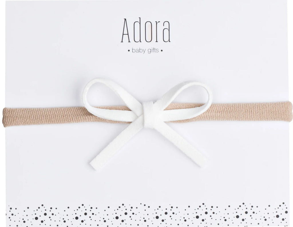 Adora Mini Classic Headband White