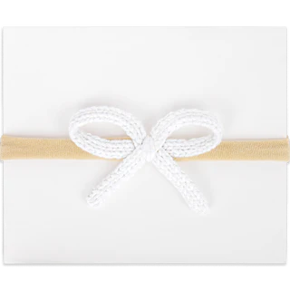 Adora Crochet Mini Headband - White