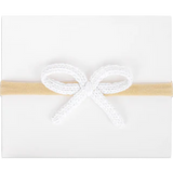 Adora White Crochet Headband