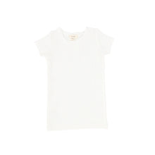 Load image into Gallery viewer, Lil Legs Ribbed Tee Short Sleeve - Winter White