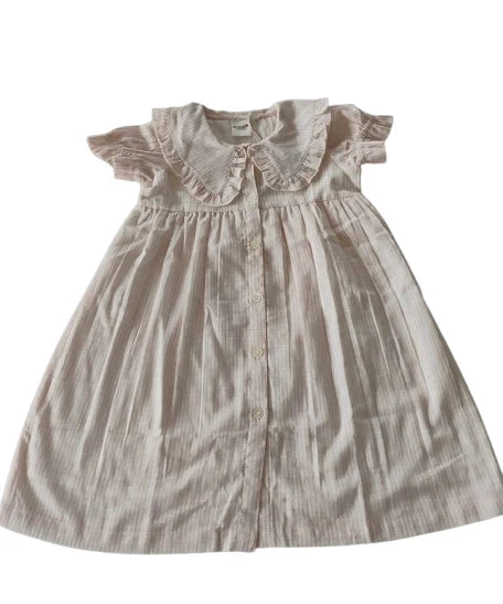 Yo Baby Stripe Dress - Soft Pink